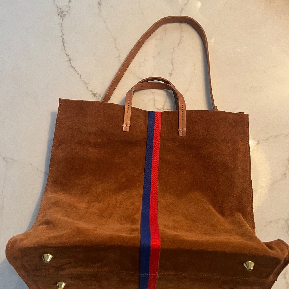 Clare V suede tote bag